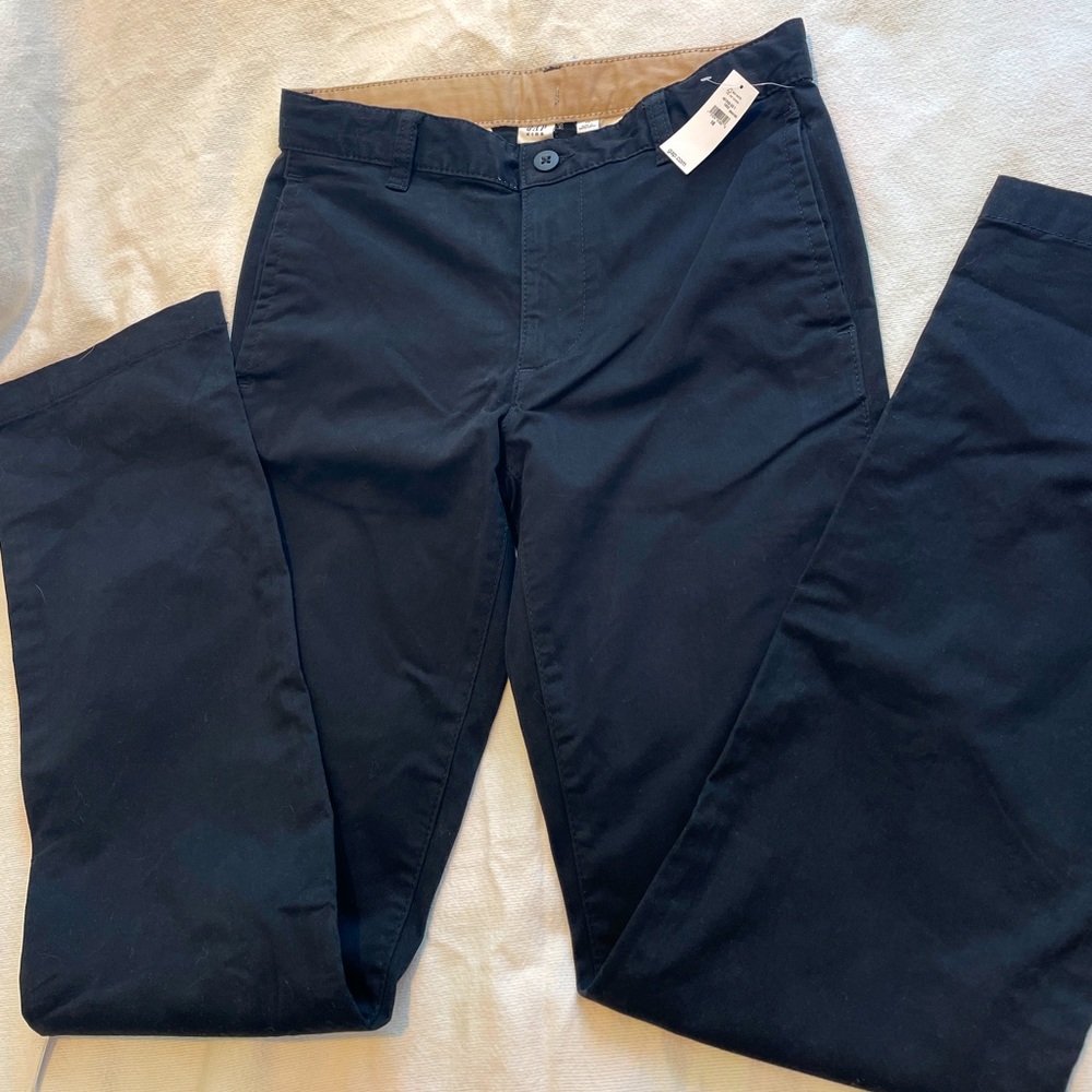 Gap teen size 16 black chinos NWT